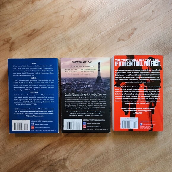 James Patterson Lot of 3 Paperback Thriller Books NYPD Red, Zoo, Truth or Die - Picture 2 of 6